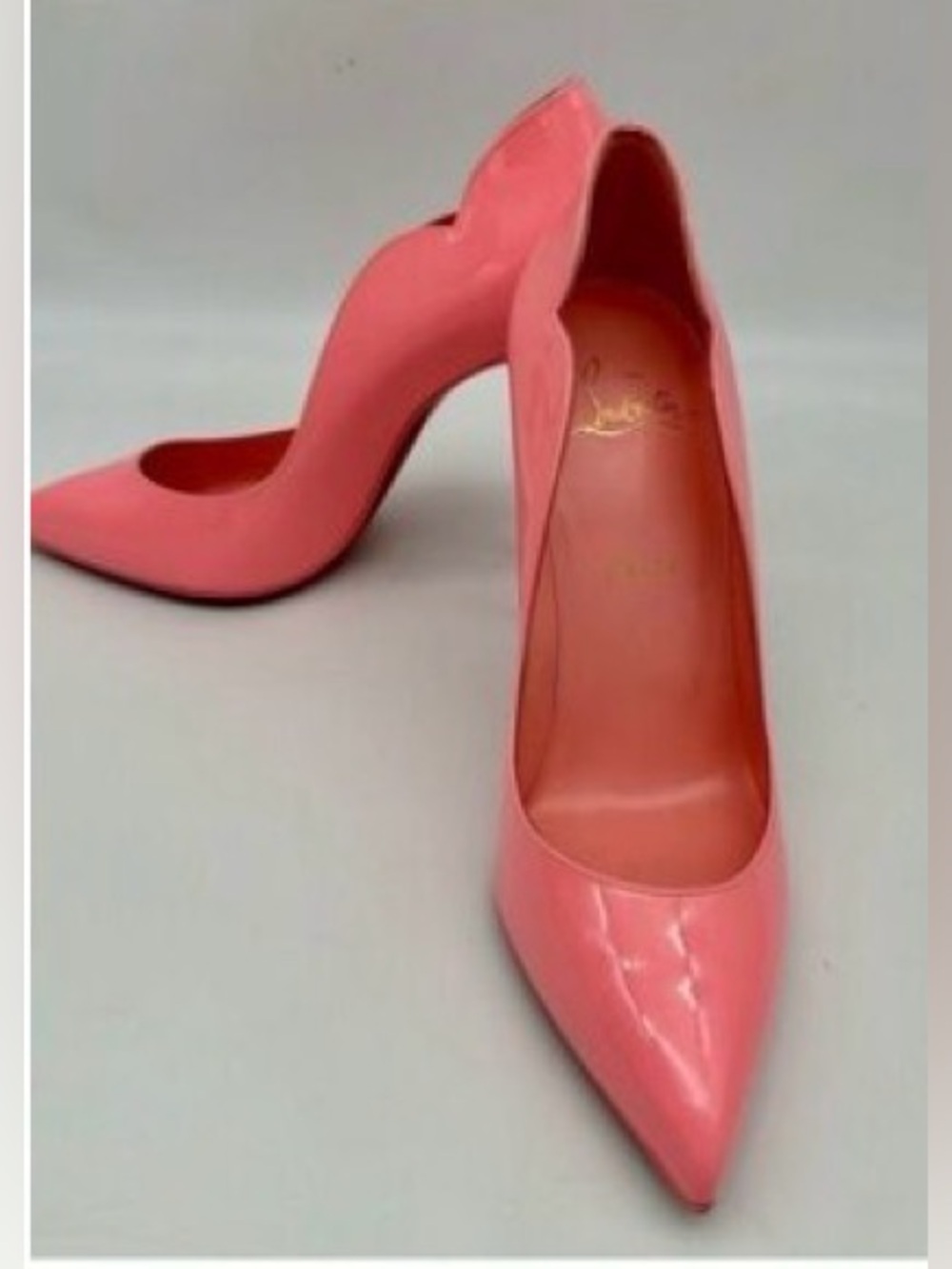 ❤️❤️ Christian Louboutin hot chick 100mm heel ❤️❤️37.5